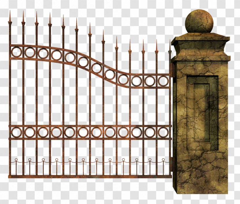 Fence Gate Cemetery Clip Art - Bit Transparent PNG