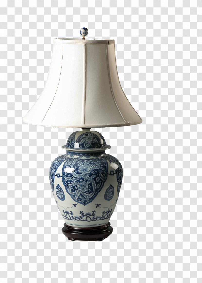 blue porcelain table lamps