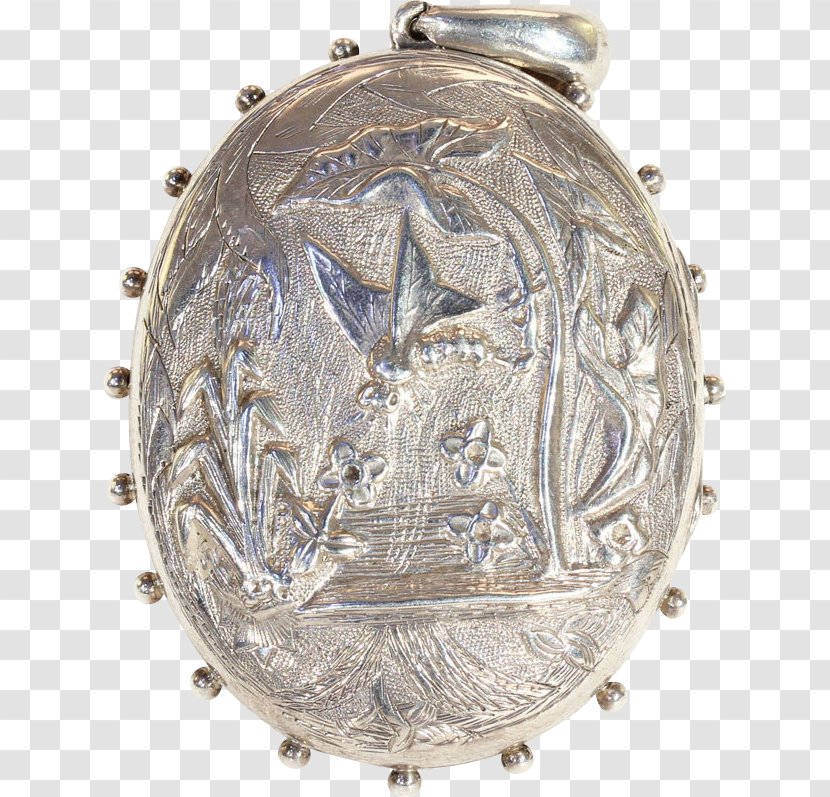 Locket Silver - Metal Transparent PNG