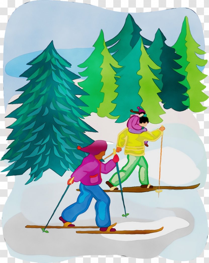 Skiing Drawing Snowboarding Design - Ski Touring - Slalom Transparent PNG