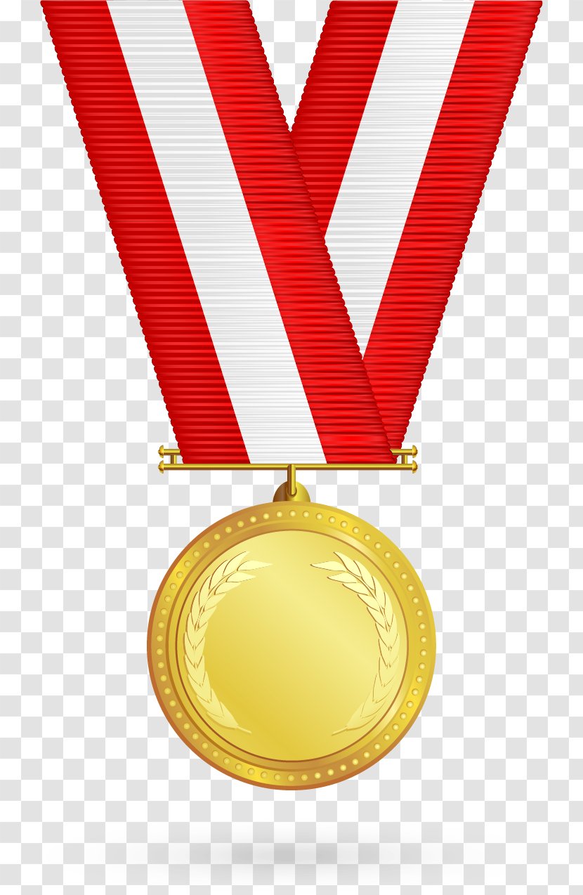 Gold Medal - Award - Vector Painted Medals Transparent PNG