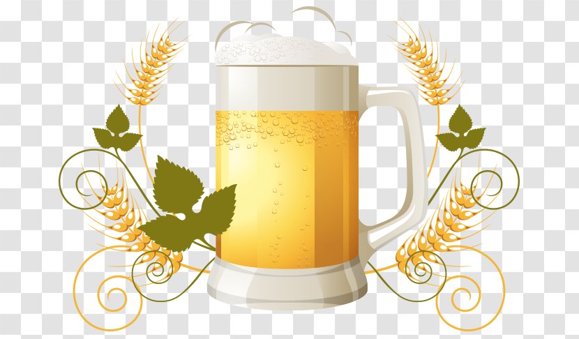 Draught Beer Glassware Bottle - Brewing - Vector European-style Transparent PNG
