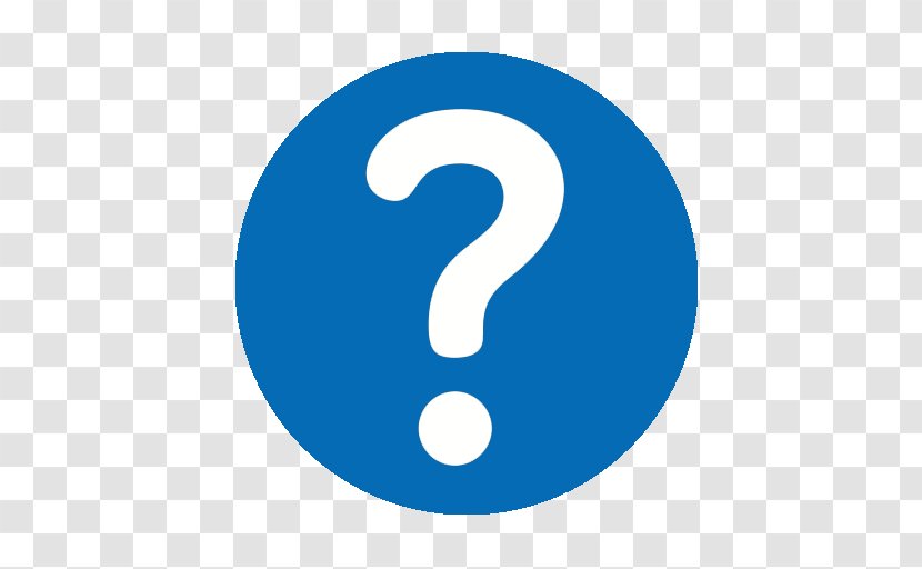 Blue Question Mark Color Number - Logo - Why Transparent PNG