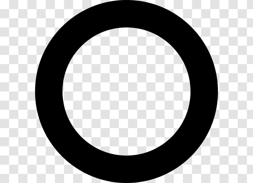 Map Symbol Circle Clip Art - Black - Geometric Transparent PNG