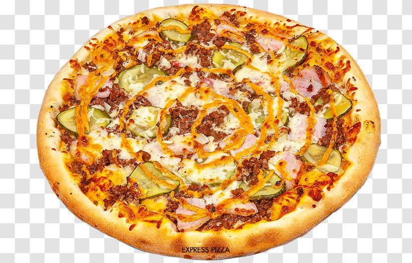 California-style Pizza Sicilian Italian Cuisine Pasta - Beef Transparent PNG