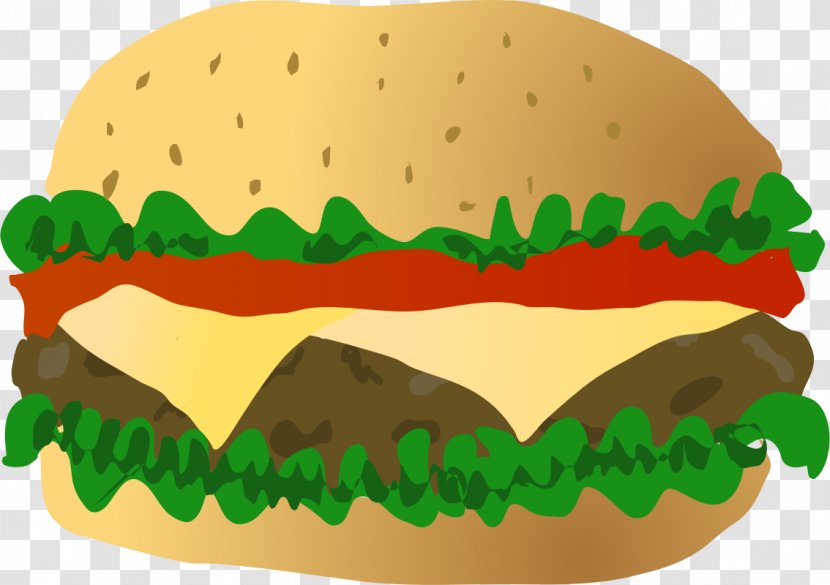 Cheeseburger Hamburger Fast Food Bun Clip Art Transparent PNG