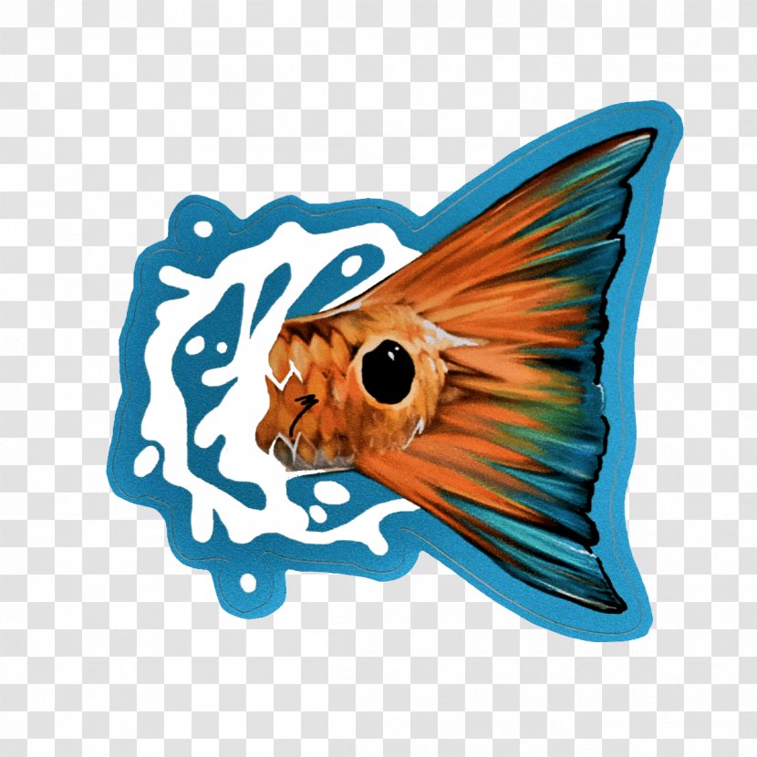 Sticker Decal Red Drum Fly Fishing - Electric Blue Transparent PNG
