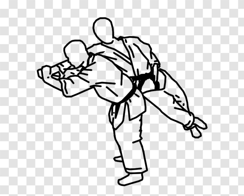 Karate Throws Tani Otoshi Tai - Cartoon Transparent PNG