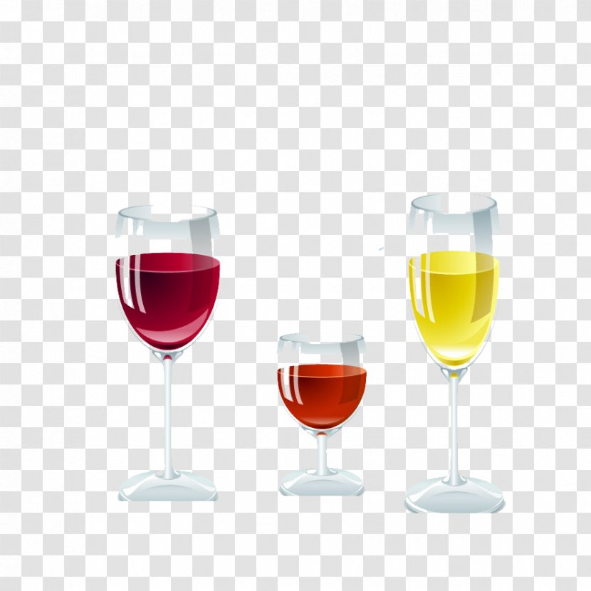 Red Wine Glass Cocktail Champagne - Alcoholic Drink - Wineglass Transparent PNG