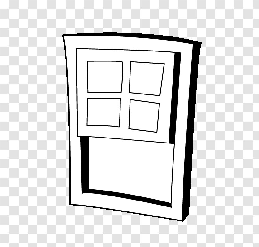 Window Drawing Coloring Book Line Art - Rectangle Transparent PNG