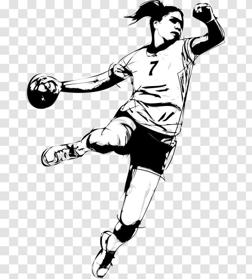 Handball Stock Photography Player Illustration - Footwear - Vector Painted Transparent PNG