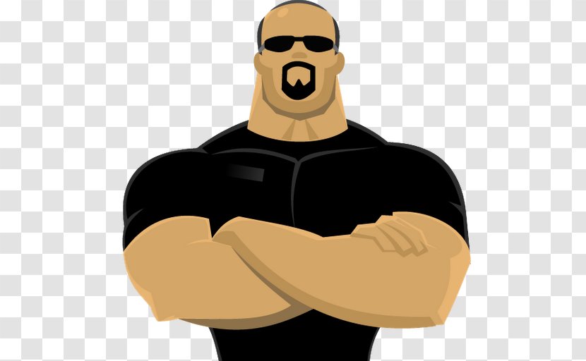 The Bodyguard Security Guard Bouncer Clip Art - Facial Hair - Bodybuilder Transparent PNG