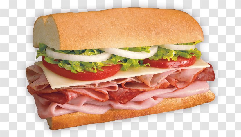 Ham And Cheese Sandwich Submarine Fast Food Breakfast Cheeseburger - Blimpie - Lettuce Transparent PNG