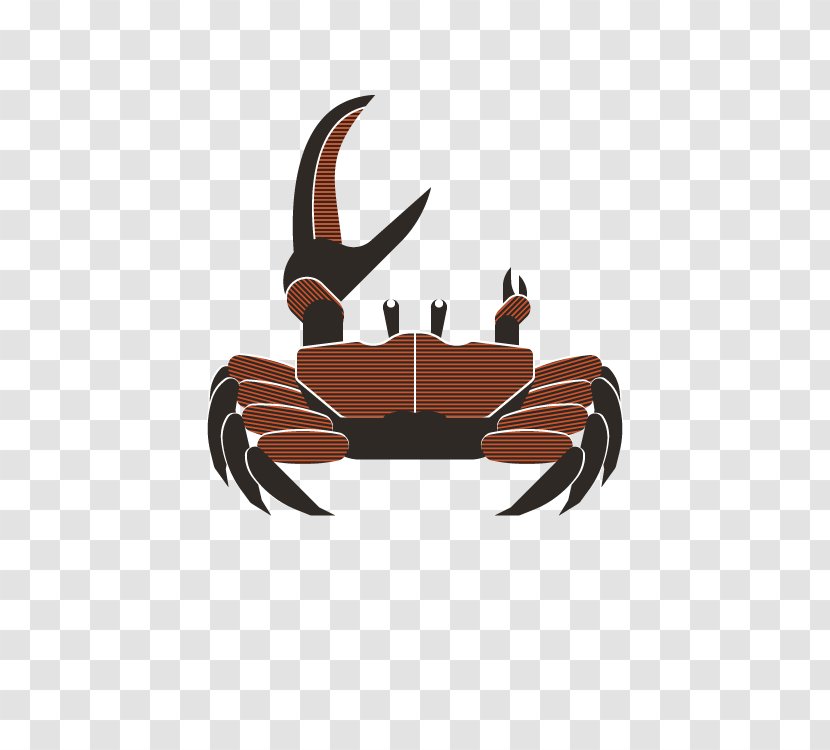 Crab Brown Clip Art - Claw - National Day Hit The Mid Autumn Festival Transparent PNG