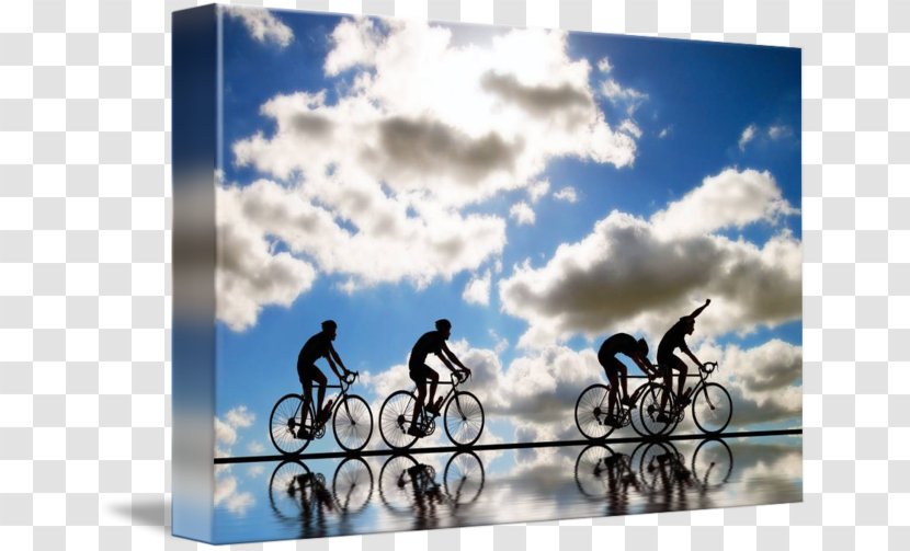 Cycling Bicycle Gallery Wrap Canvas Desktop Wallpaper - Finish Line Transparent PNG