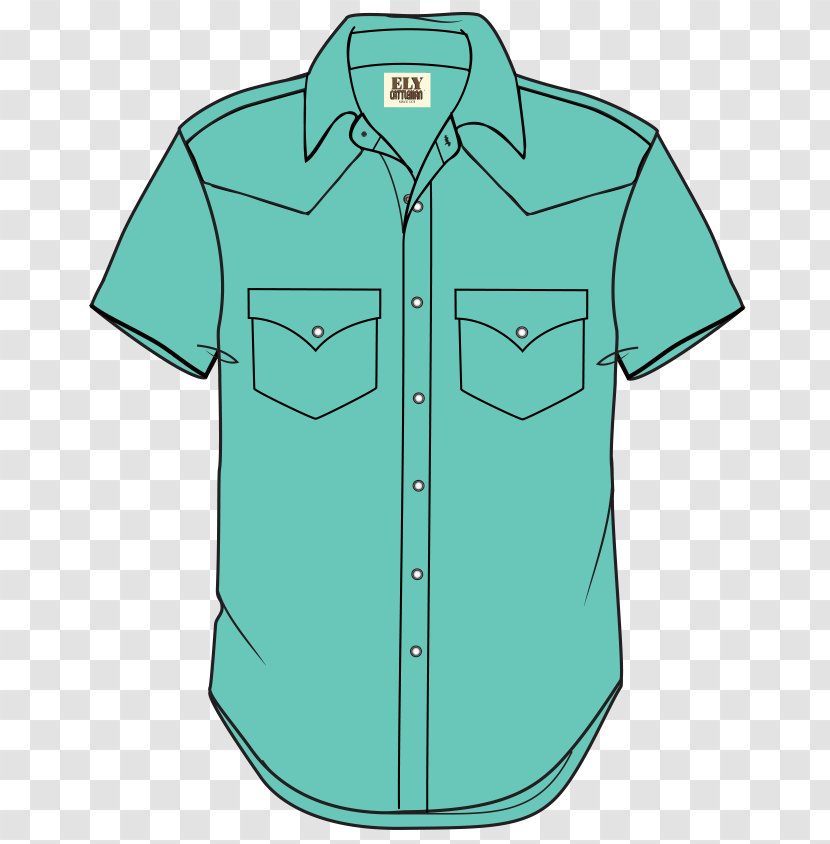 Dress Shirt T-shirt Blouse Collar Sleeve - Outerwear Transparent PNG