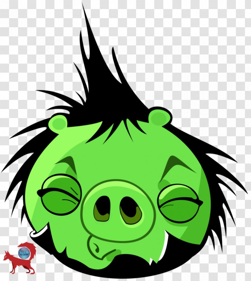 Miniature Pig Snout Bad Piggies Green Day - Head Transparent PNG
