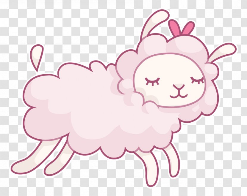 Drawing Line Art /m/02csf Clip - Heart - Cute Sheep Transparent PNG