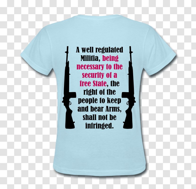 Second Amendment To The United States Constitution Right Keep And Bear Arms T-shirt Constitutional PROGUN - Cartoon Transparent PNG