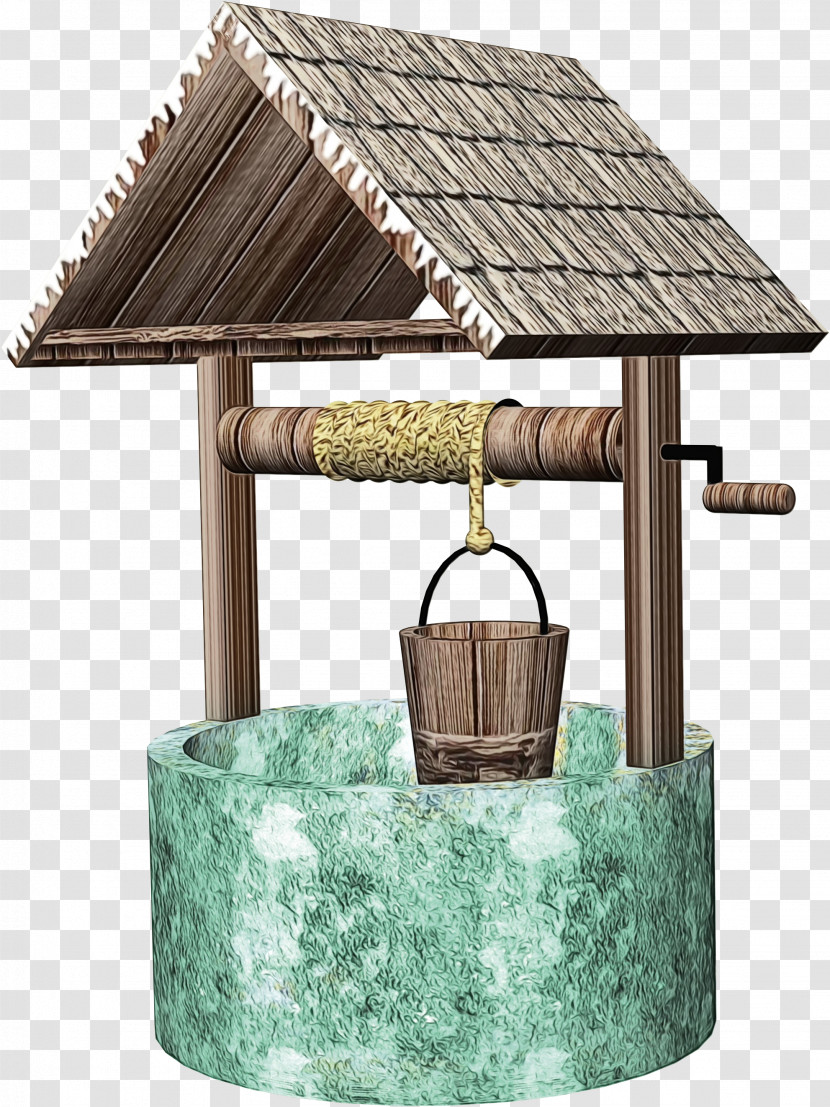Water Well Bird Feeder Roof Shed Transparent PNG