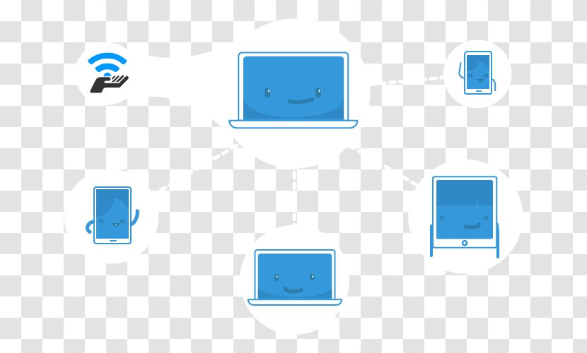 Laptop Connectify Mac Book Pro Computer Hotspot - Blue Transparent PNG