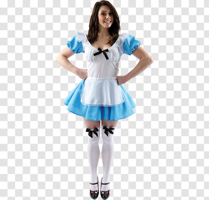 Alice's Adventures In Wonderland Costume Party Disguise Woman - Blue - Alice Dress Transparent PNG