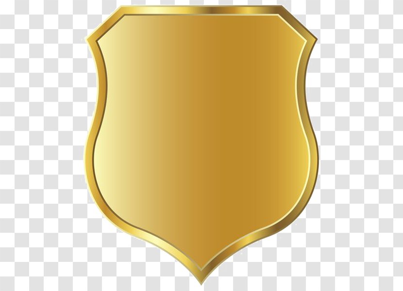 Shield Clip Art - Gold - Golden Border Transparent PNG