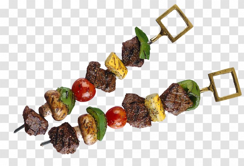 Shish Kebab Doner Turkish Cuisine Barbecue - Two Strings Of Meat Pictures Transparent PNG
