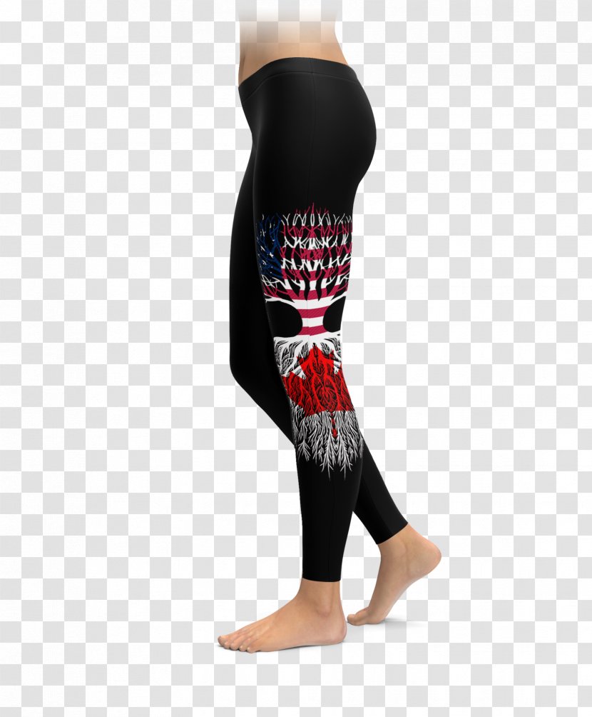 Leggings Yoga Pants Clothing Spandex - Cartoon - Roots Canada Transparent PNG