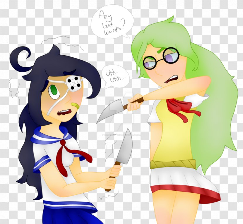 Yandere Simulator Character Friendship - Cartoon Transparent PNG