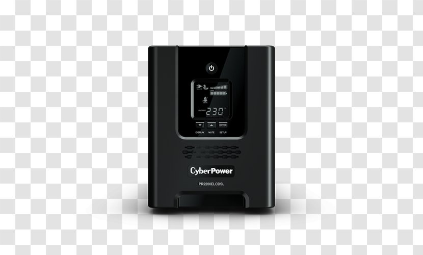 CyberPower Professional Tower PR3000ELCDSL Line-Interactive UPS Lead–acid Battery Subwoofer Volt-ampere - Audio Equipment - Cyberpower Systems Transparent PNG