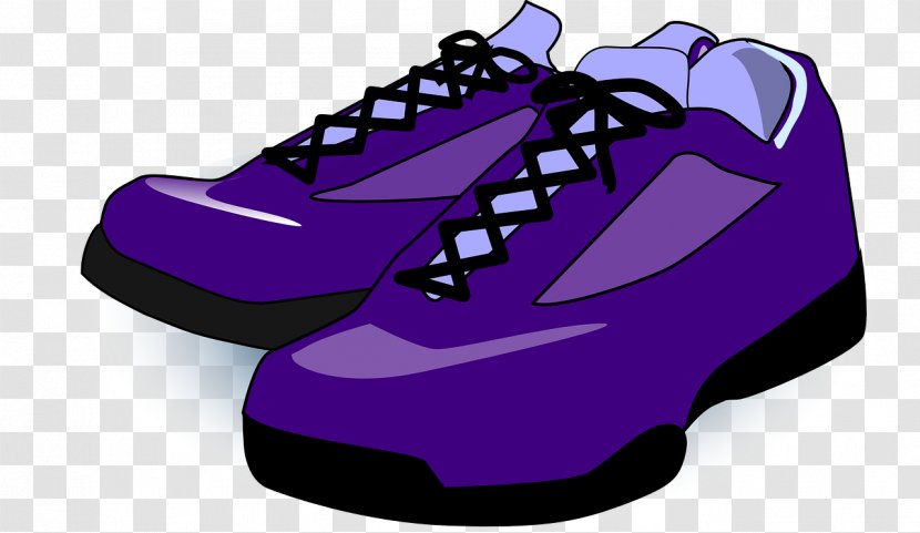 Clip Art Sneakers Sports Shoes Openclipart - Shoe - Purple Transparent PNG
