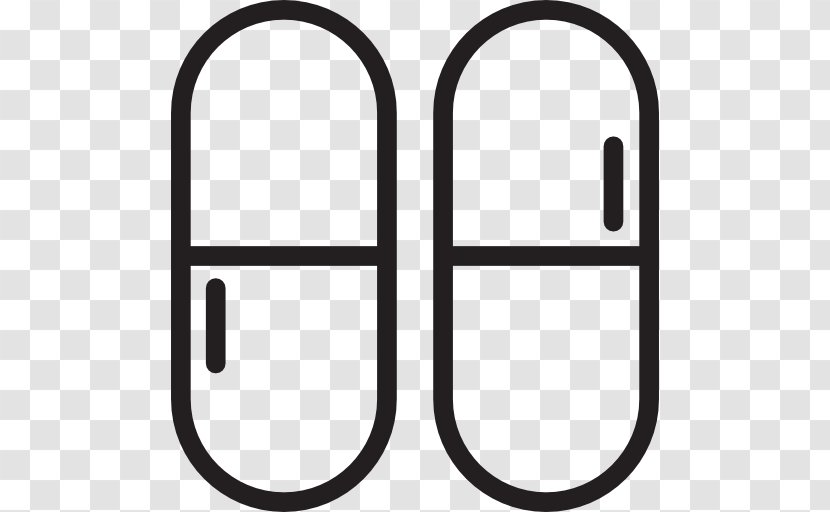 Capsules Vector - Black And White - Area Transparent PNG