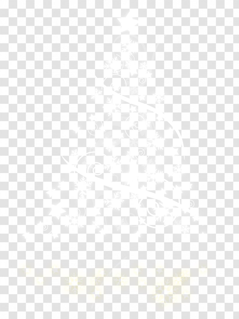 White Textile Black Angle Pattern - Texture - Vector Painted Snowflakes Christmas Tree Transparent PNG