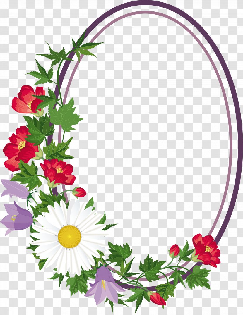 Flower Bouquet Clip Art - Decor - Floral Frame Transparent PNG