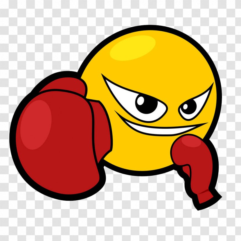 Boxing Glove Smiley Emoticon - Iron Fist Transparent PNG