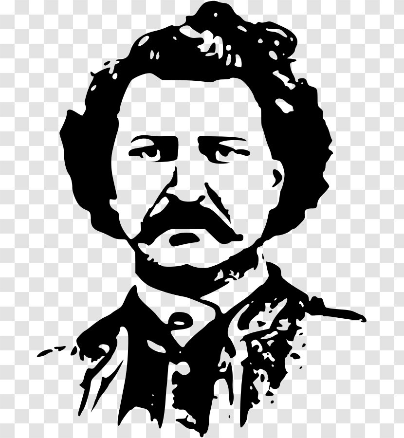 Louis Riel Manitoba Red River Rebellion Post-Confederation Era North-West - Black And White - Hand Outline Transparent PNG