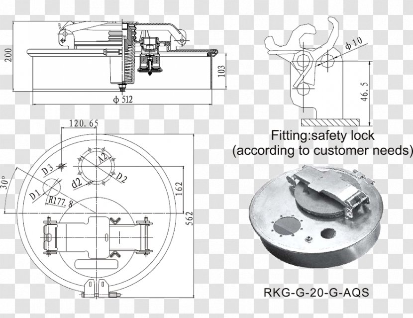 Door Handle Product Design Drawing Car Engineering - Fuel Truck Transparent PNG