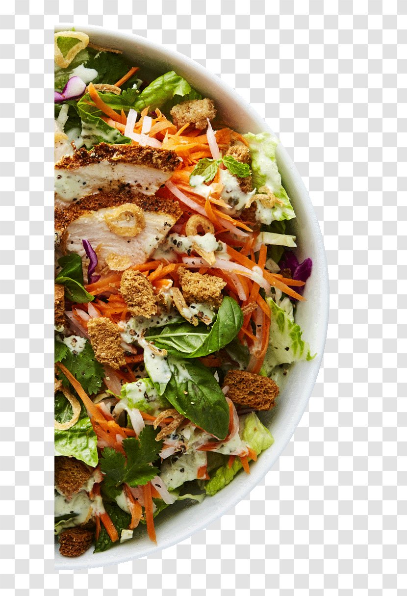 Caesar Salad Fattoush Vegetarian Cuisine Thai Leaf Vegetable - Asian Food Transparent PNG