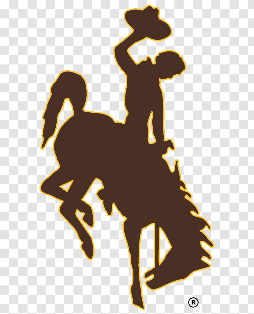 University Of Wyoming Cowboys Football Men's Basketball Cowgirls Women's NCAA Division I Tournament - Horse - Bucking Pictures Transparent PNG