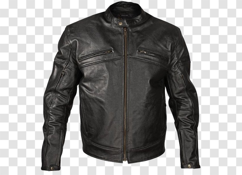 Leather Jacket Clothing Schott NYC - Textile Transparent PNG