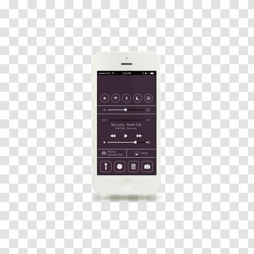 IPhone 6 5s Flat Design User Interface Download - Editing - White Apple Phone Transparent PNG