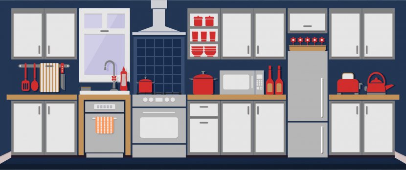 Kitchen Cabinet Clip Art - Building - Cliparts Transparent PNG