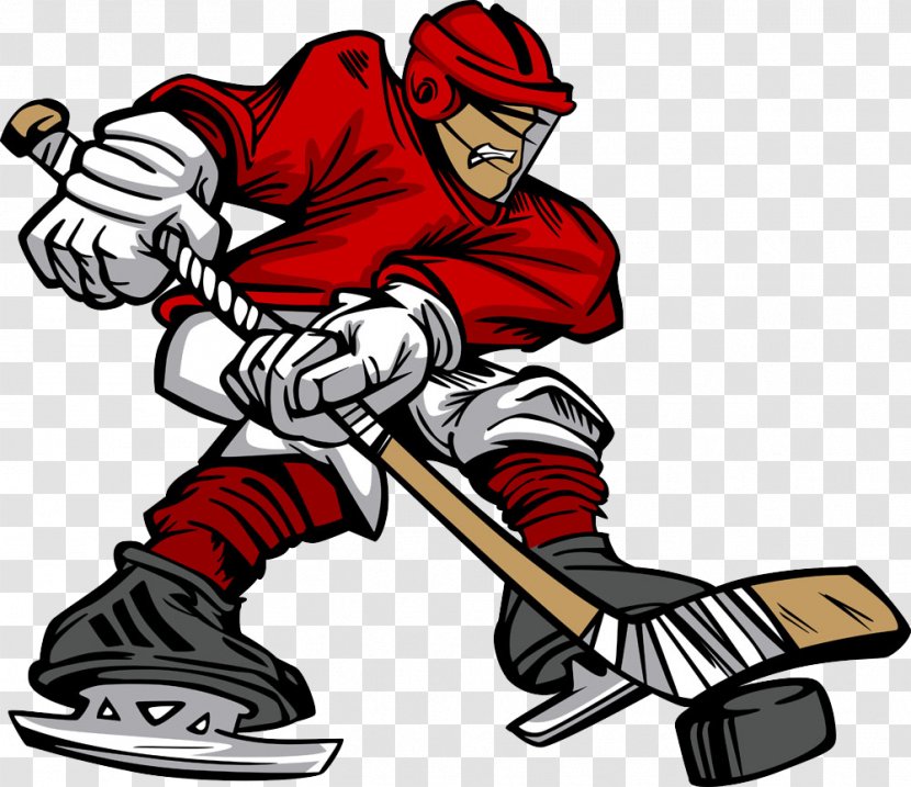 Ice Hockey Player Cartoon Stick - Stock Photography - Play Man Transparent PNG