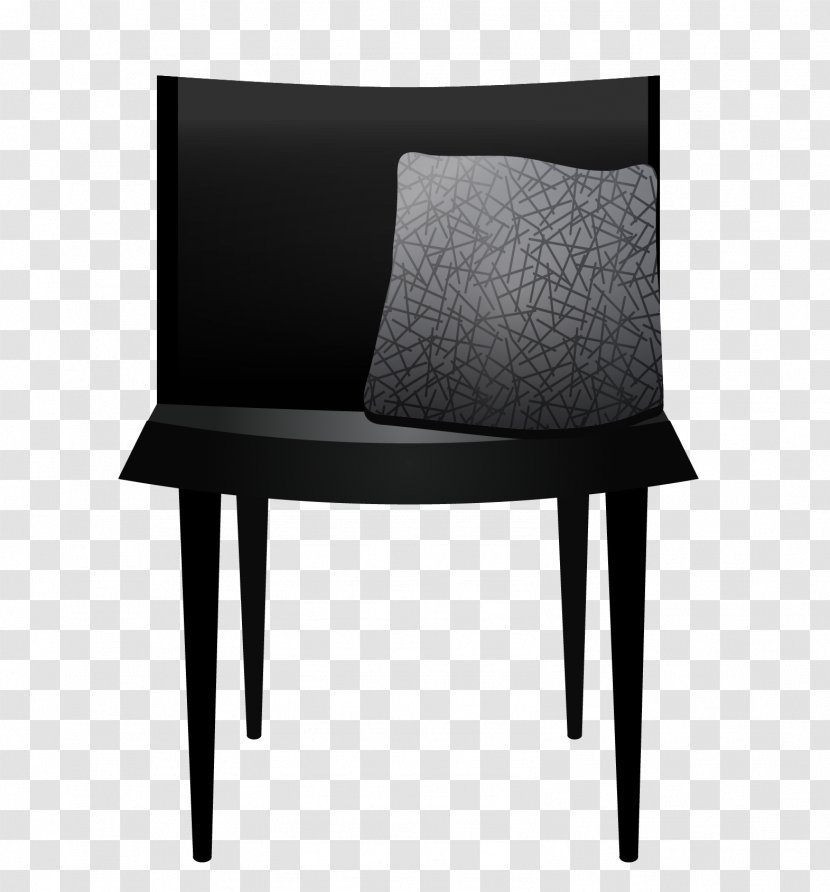 Table Furniture Chair Couch - Black Sofa Vector Material Transparent PNG