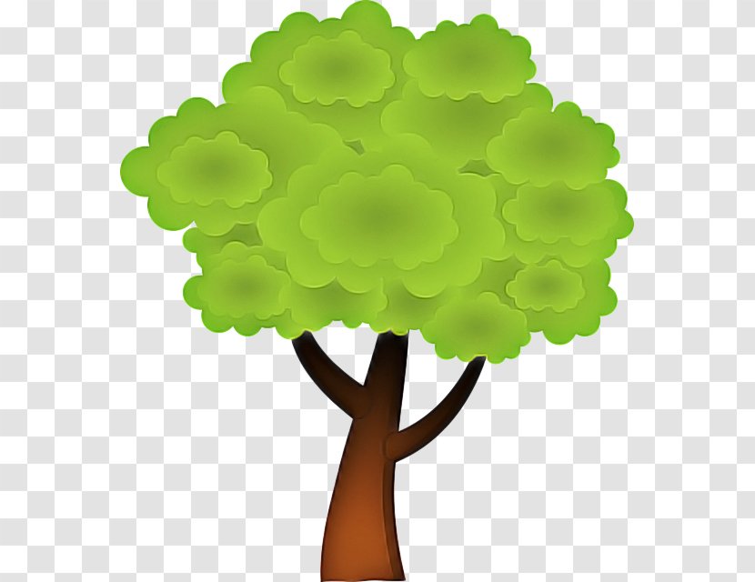 Green Clip Art Tree Plant Leaf - Flower Symbol Transparent PNG
