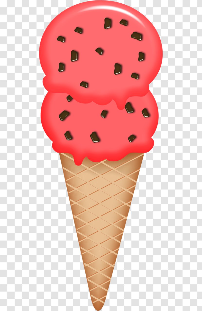 Ice Cream Cones Sundae Cupcake - Biscuit Transparent PNG