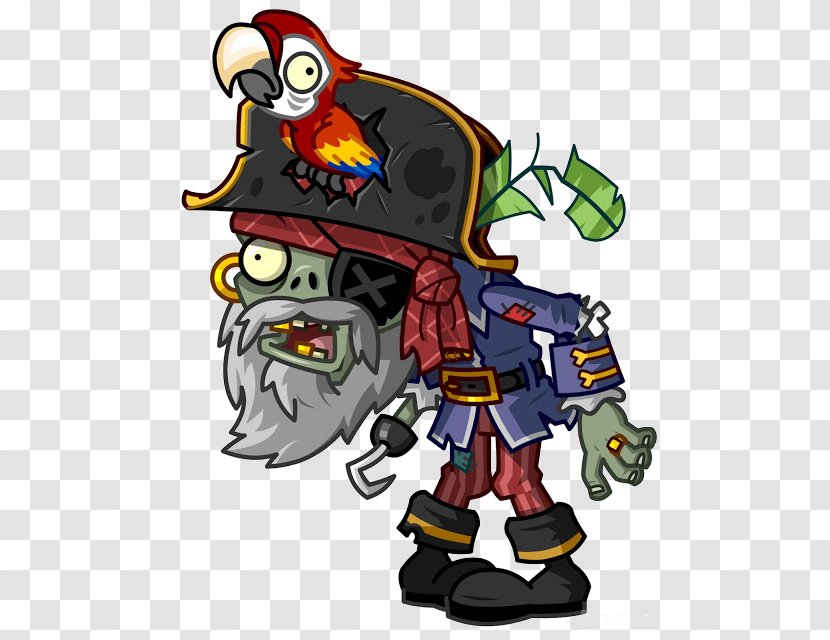 Plants Vs. Zombies 2: It's About Time Video Game Coloring Book - Heart - Pirate Parrot Transparent PNG