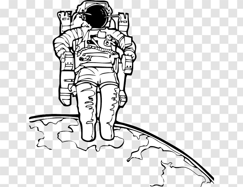 Astronaut Drawing Space Suit Clip Art - Cartoon Transparent PNG