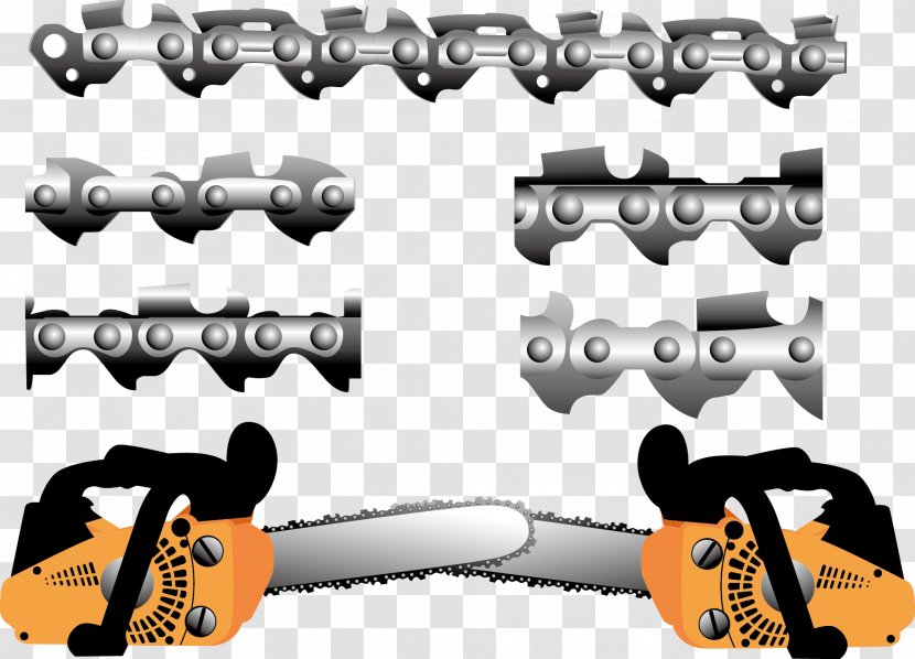 Chainsaw Machine Tool - Saw - Vector Two Transparent PNG
